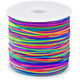 300m Elastic Band Sewing Thread for Shirring - Black , White & Rainbow
